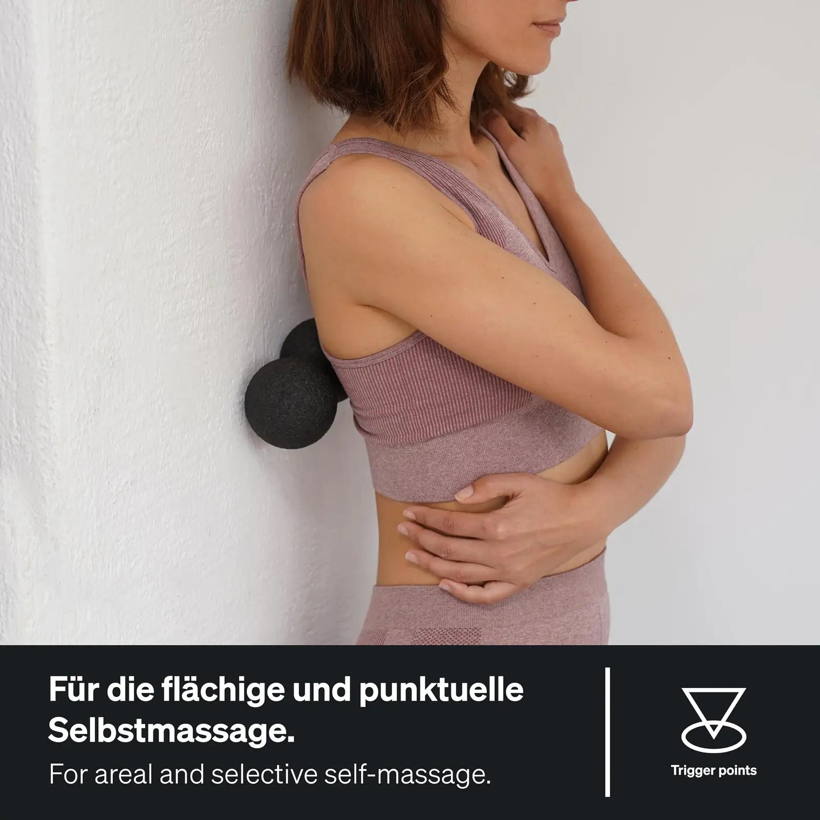 BLACKROLL must massaažikomplekt fasciatreeninguks ja kingituseks – kasutusnäide