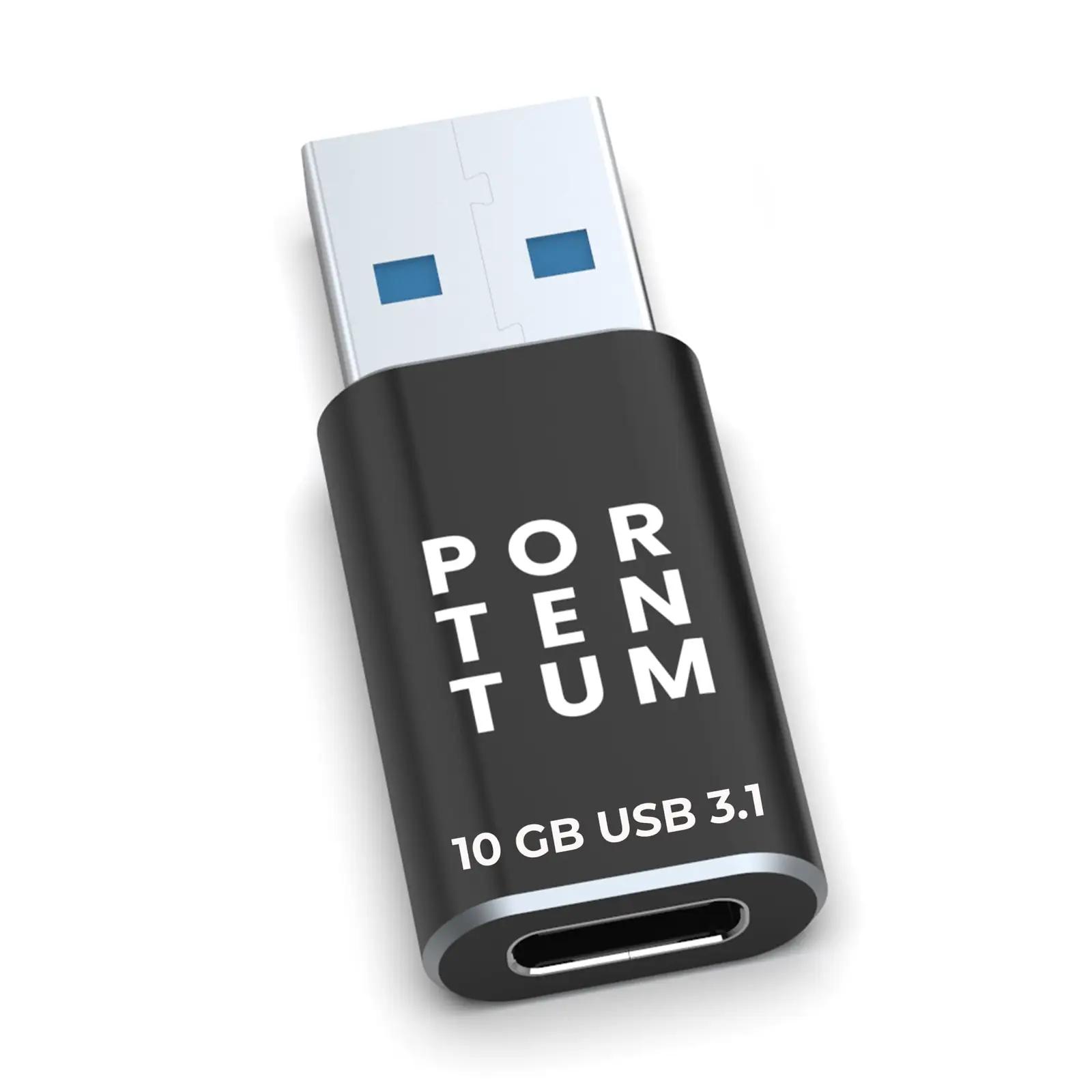 PORTENTUM USB C to USB Adaptor 3.0 3.1 10 GB arvutid ja lisaseadmed