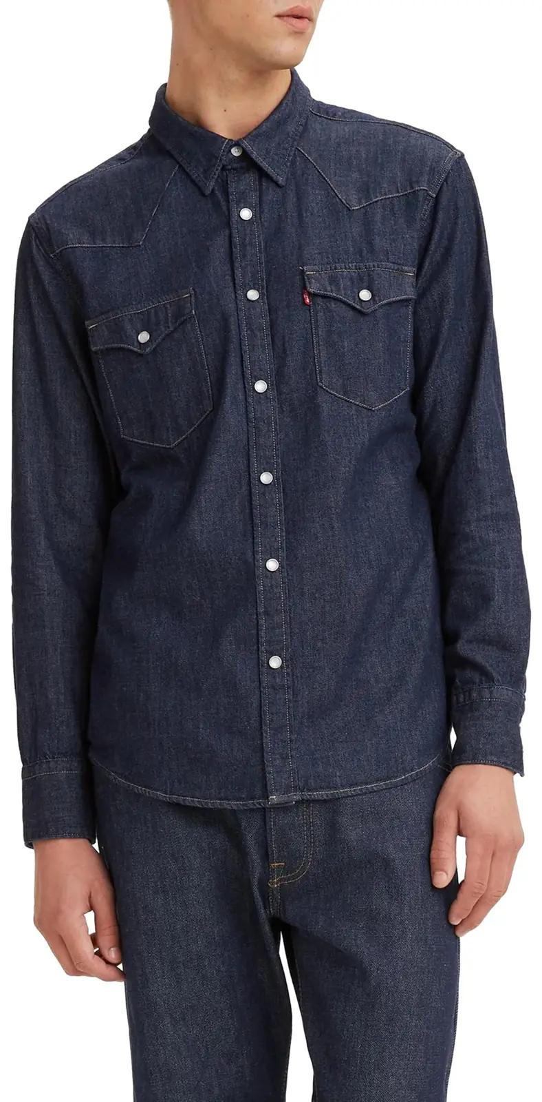Levi’s puuvillane triiksärk igapäevaseks kandmiseks, Indigo XL – detailne vaade
