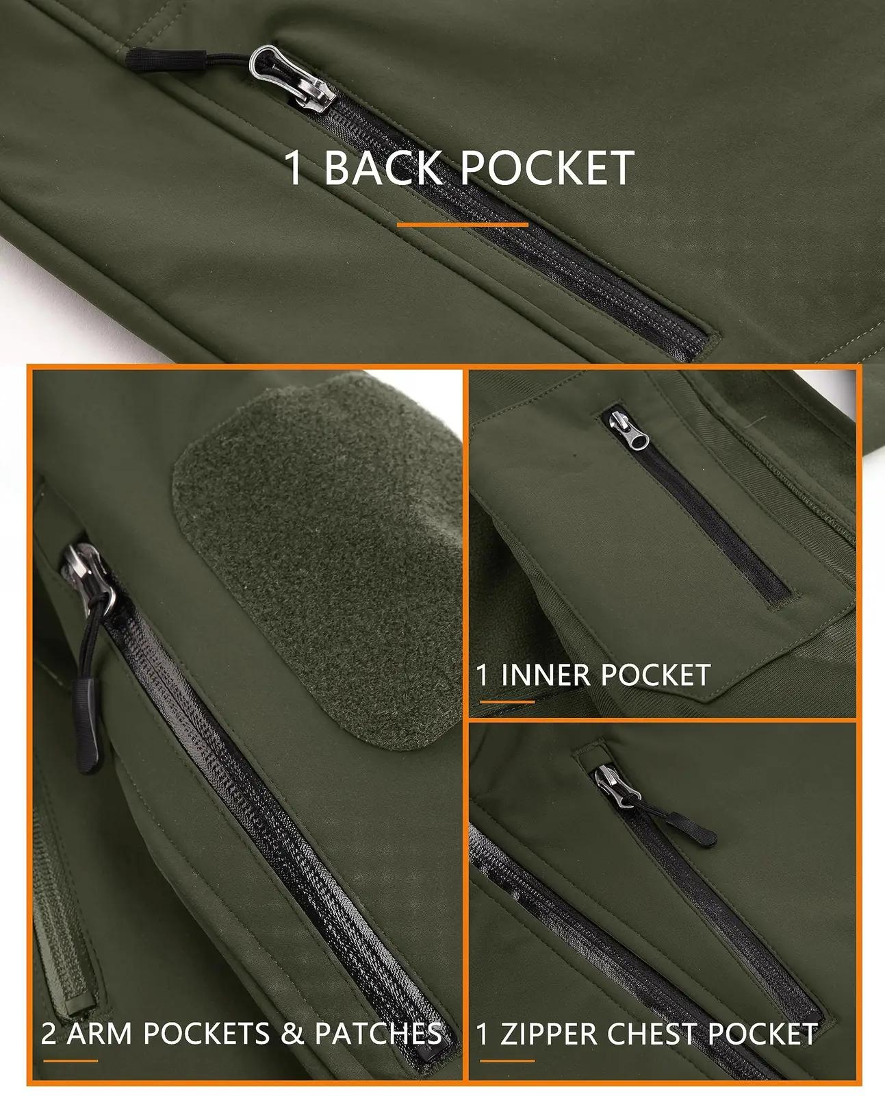 TACVASEN armeeõhuke softshell jope – tuulekindel ja vastupidav – pilt 6