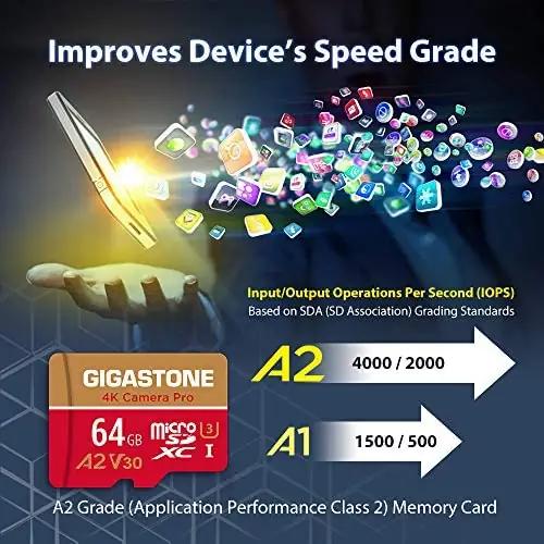 Gigastone vastupidav 64 GB microSD komplekt – lisavaade