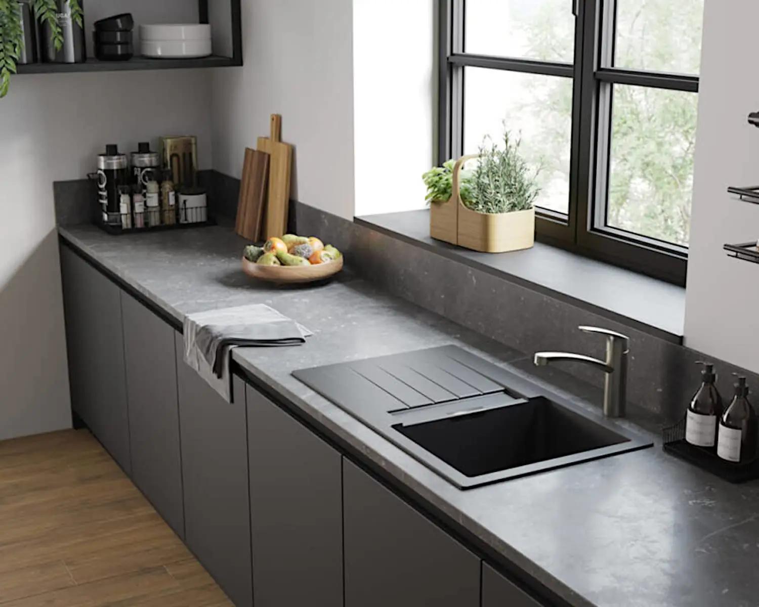 hansgrohe kroomitud köögisegisti — vastupidav ja kompaktne 160 mm – pakend ja tarvikud
