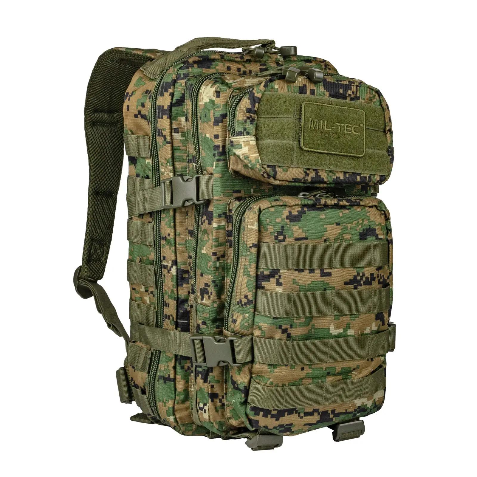 Mil-Tec vastupidav polüester seljakott – väike Assault Pack – detailne vaade