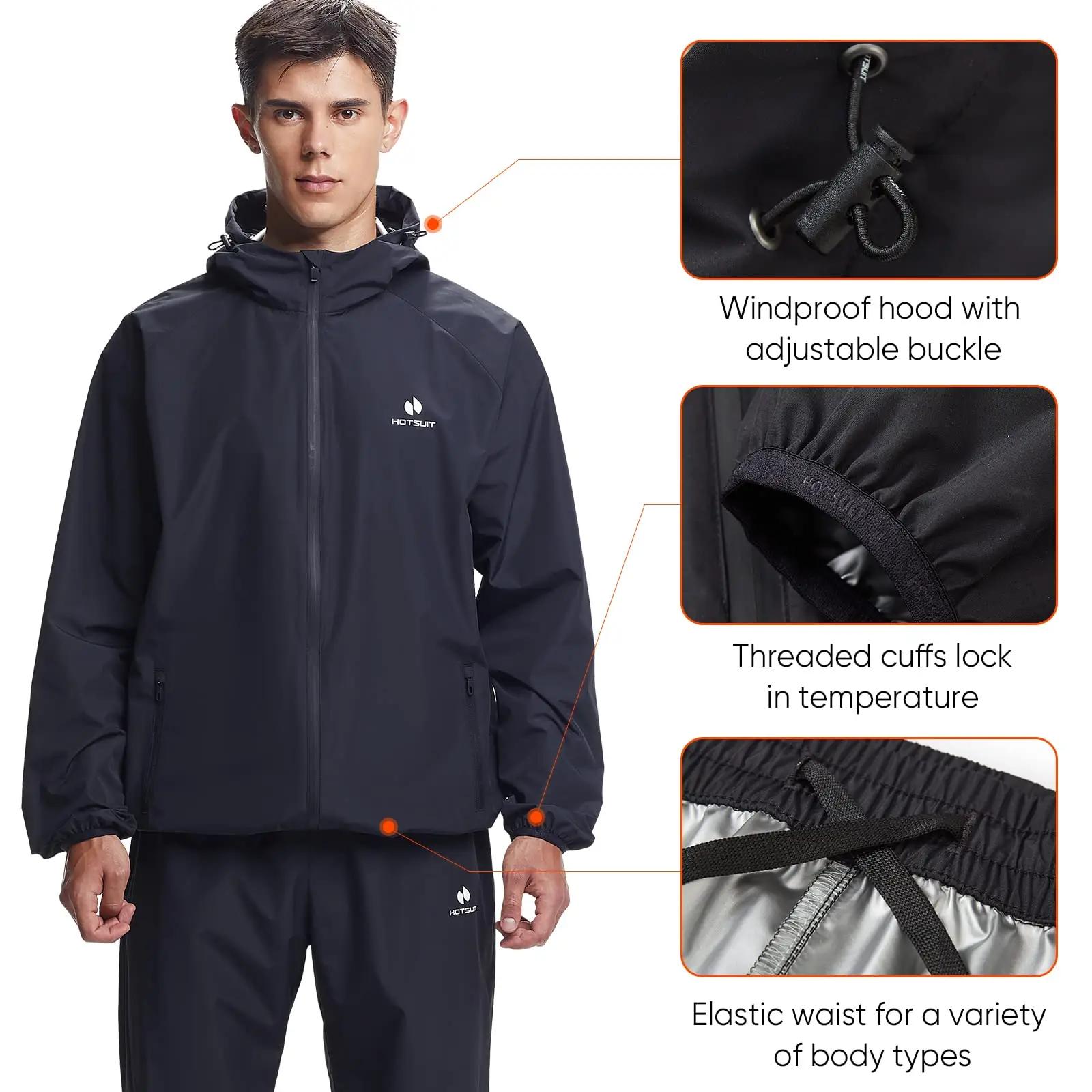 HOTSUIT saunakostüüm meeste treeninguks — polüester, XL – pilt 6