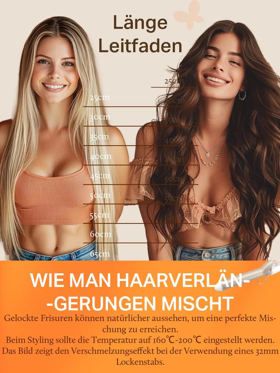 DOORES naturaalsed pikendused 45 cm – pehme balayage toon – pilt 7