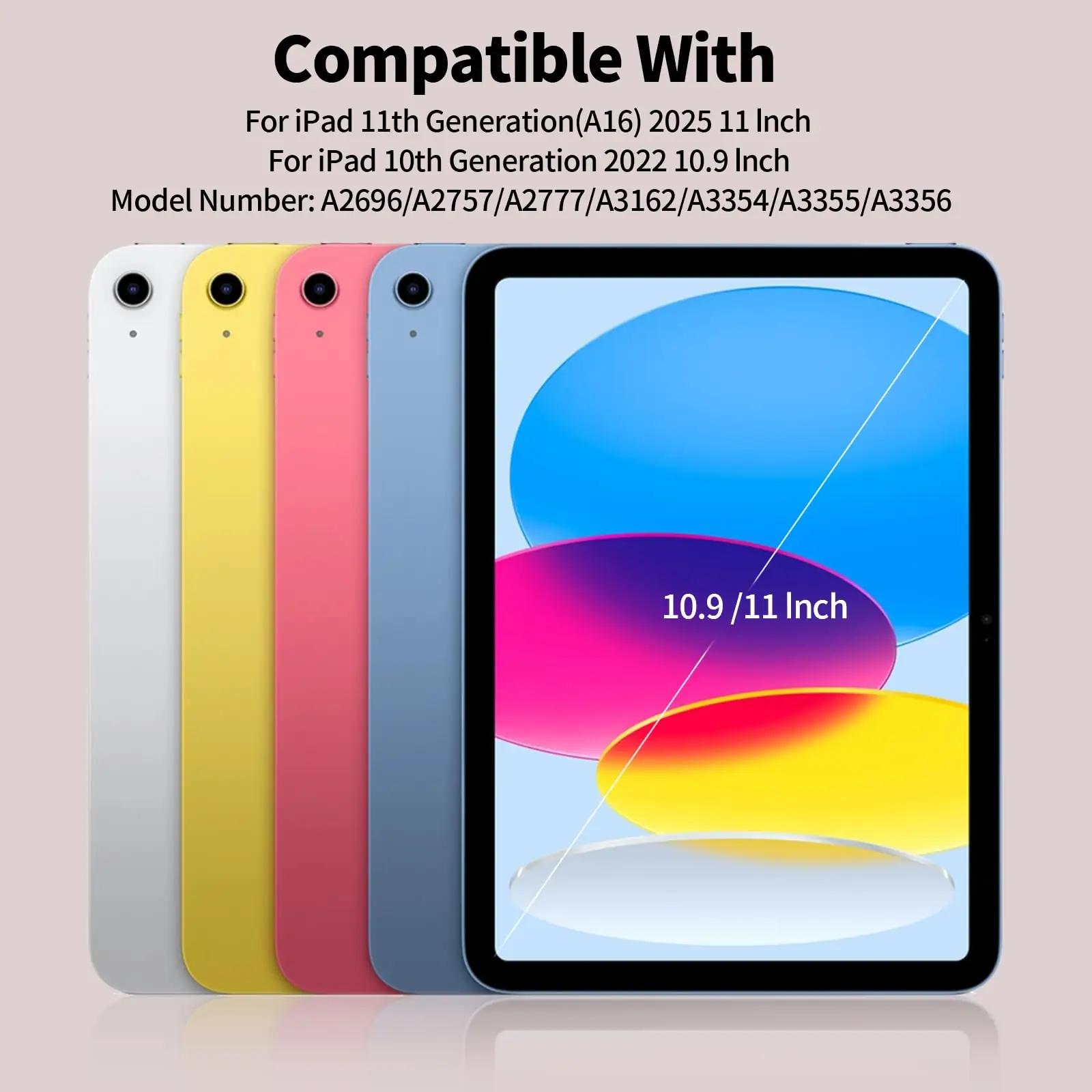 KVTVOU kaitsev õhuke ümbris iPad 11/10, must – pilt 6