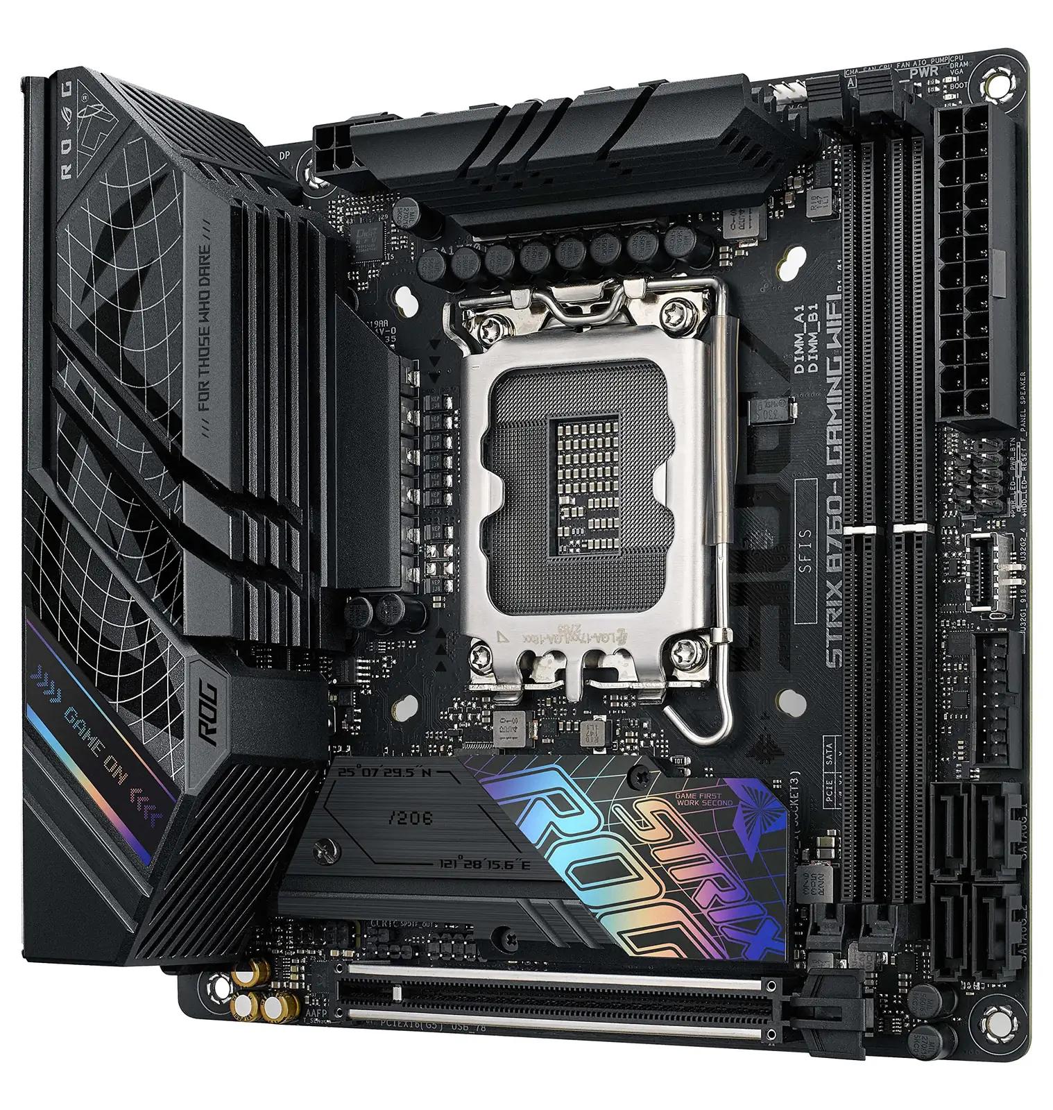 ASUS ROG Strix Mini-ITX emaplaat DDR5 ja WiFi 6E jõudlus – kasutusnäide