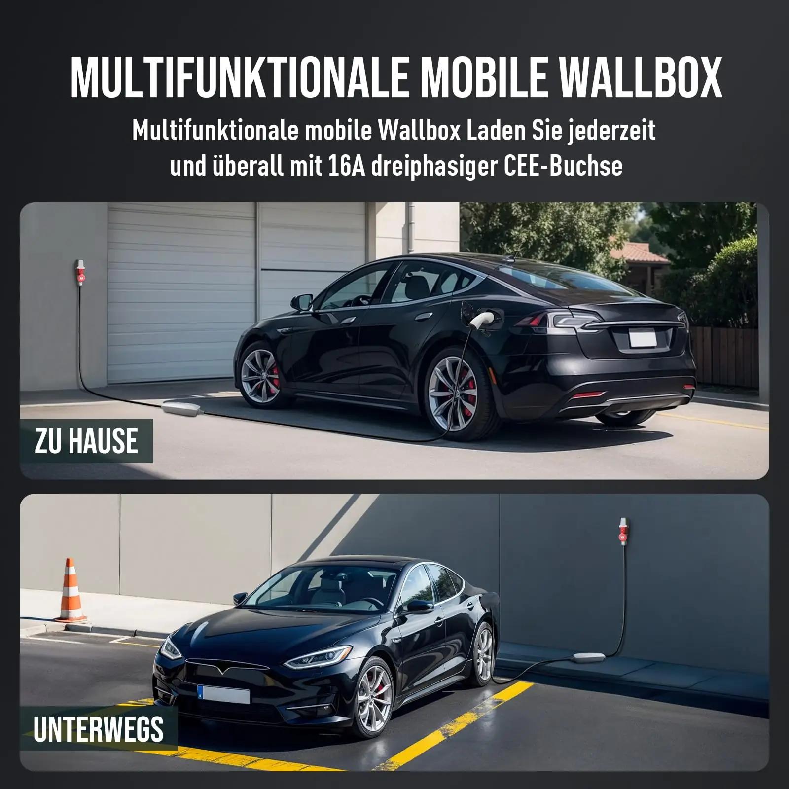 Teskee 11 kW mobiilne seinaaknaga laadija — robustne ja kompaktne – pilt 6