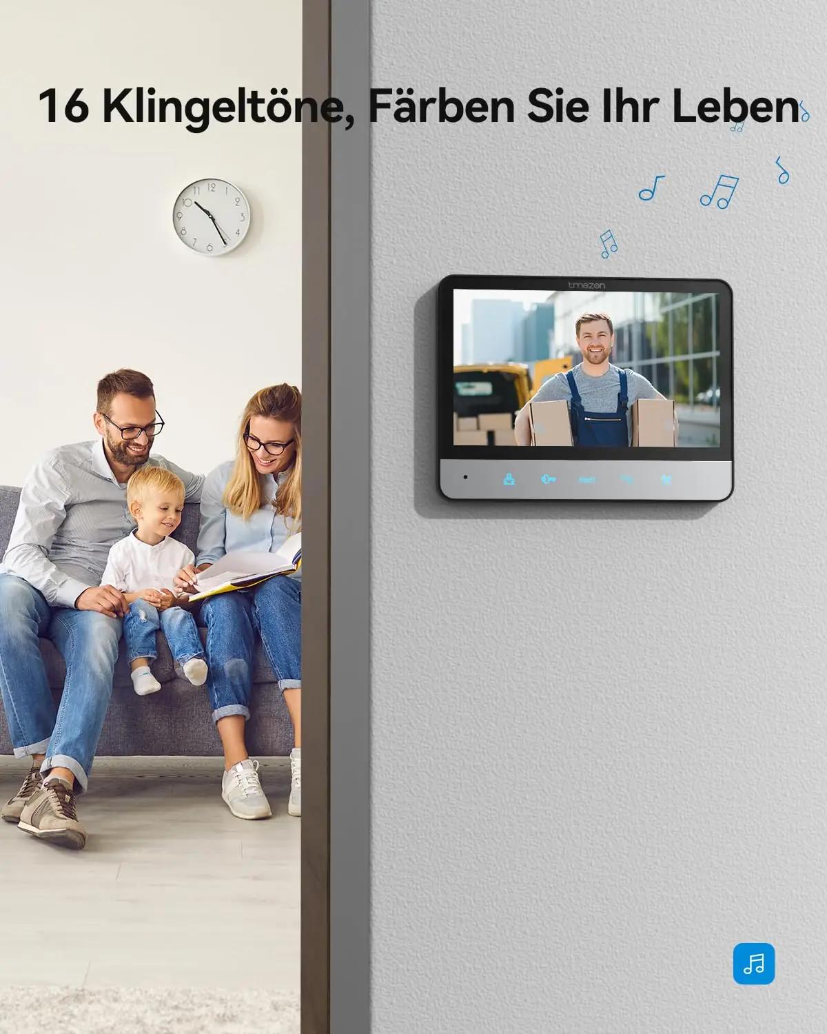 TMEZON kodune 7″ videouksetelefon – ABS kest, lihtne paigaldus – pilt 8
