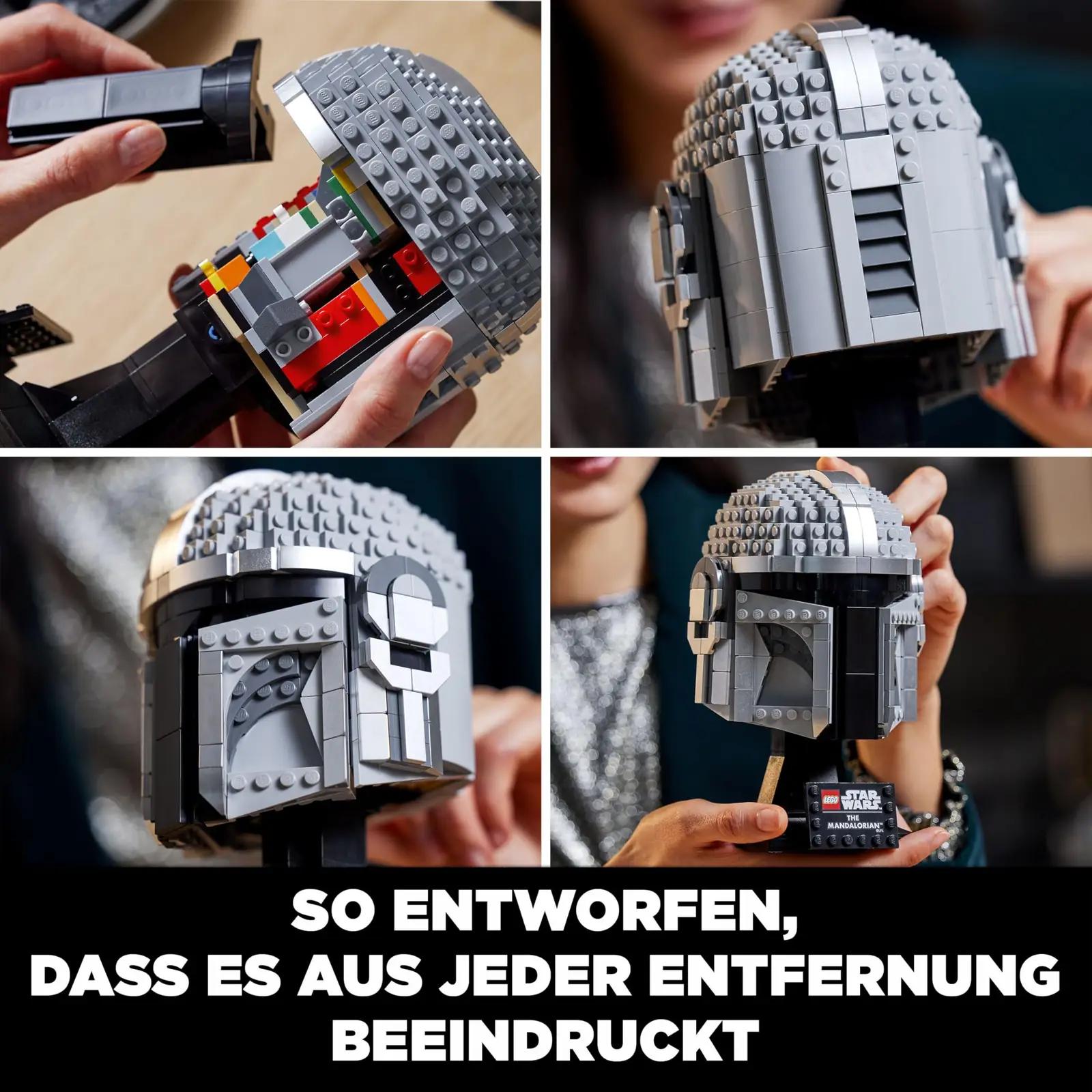 LEGO Mandaloriani kiivri mudel — dekoratiivne – pakend ja tarvikud