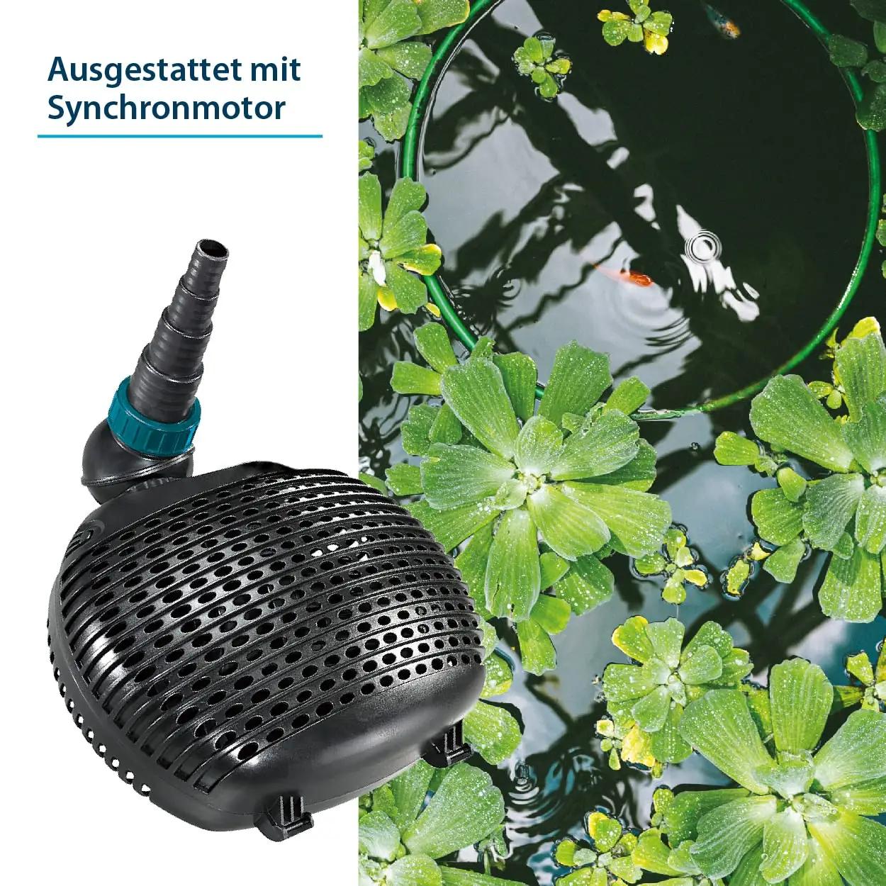 AquaForte vastupidav veefilter-pump 50 W – ideaalne tiigile – pakend ja tarvikud