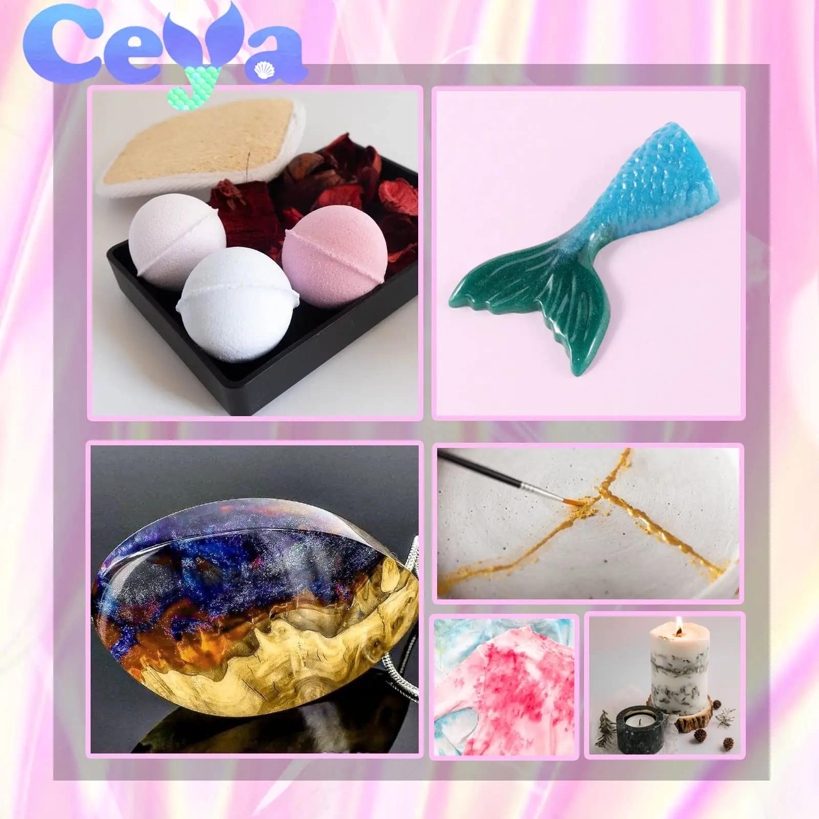 ceya millennial pink glimmerpulber 150 g – pärlne efekt käsitööle – pilt 6