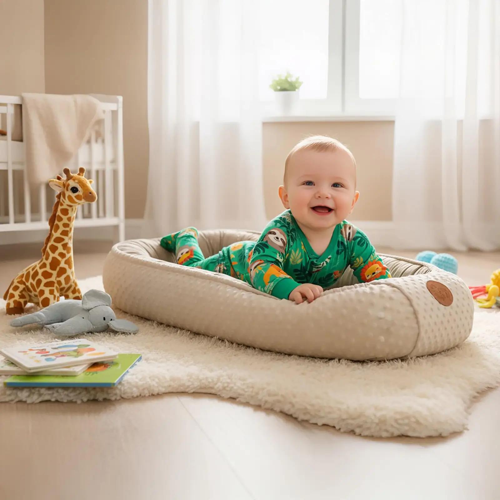 Totsy Baby pehme Minky babynest — hubane ja kaasaskantav – pilt 6