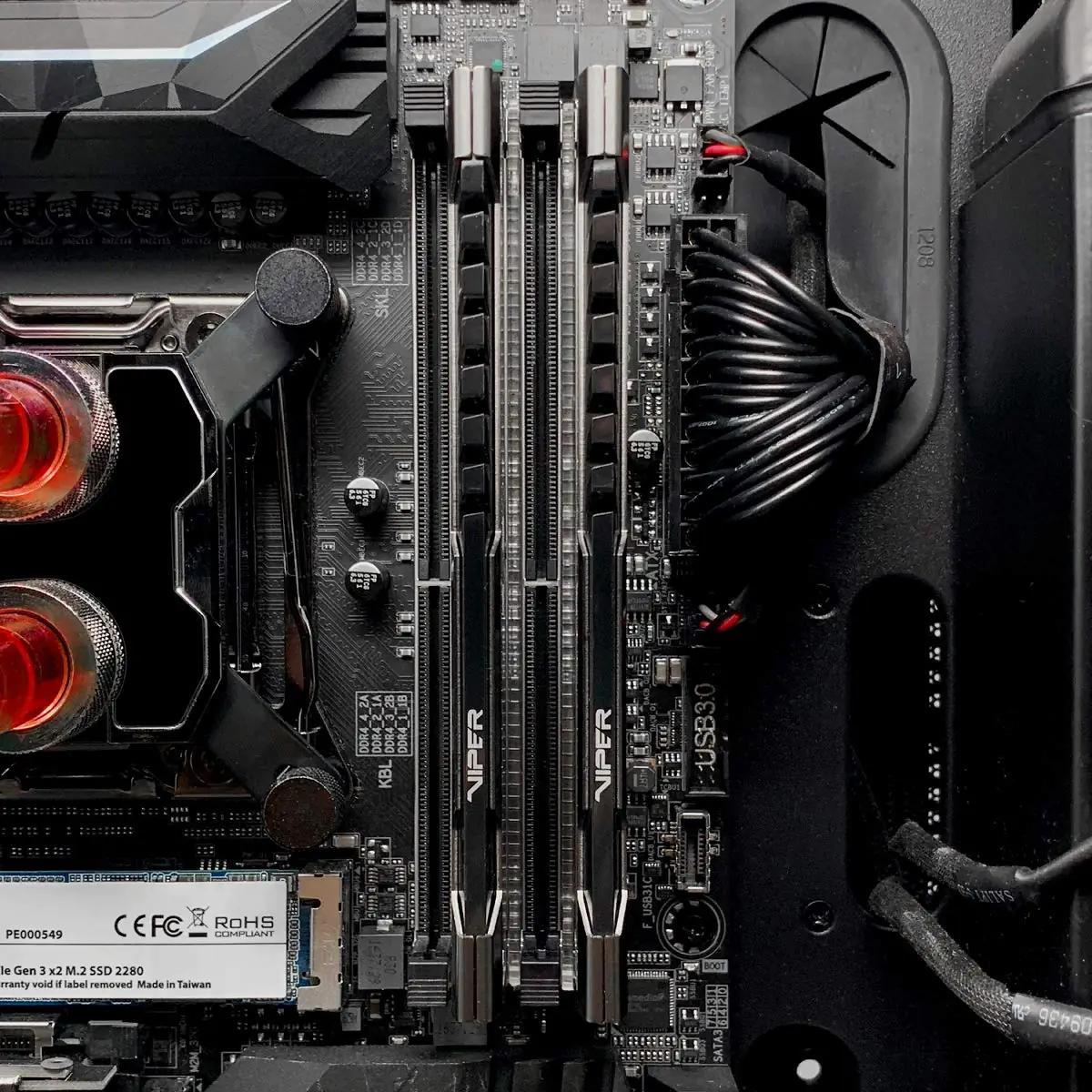 Patriot Memory teraseline mängumälu 8GB DDR4 3200MHz – pakend ja tarvikud