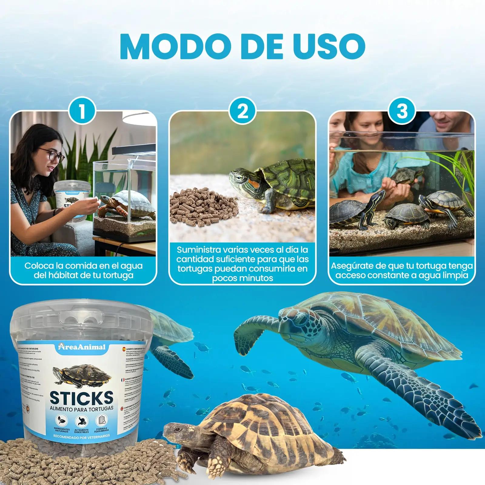 AreaAnimal kõrge kvalititeediga toit veeselgkilpkonnadele 1,5 kg – lisavaade