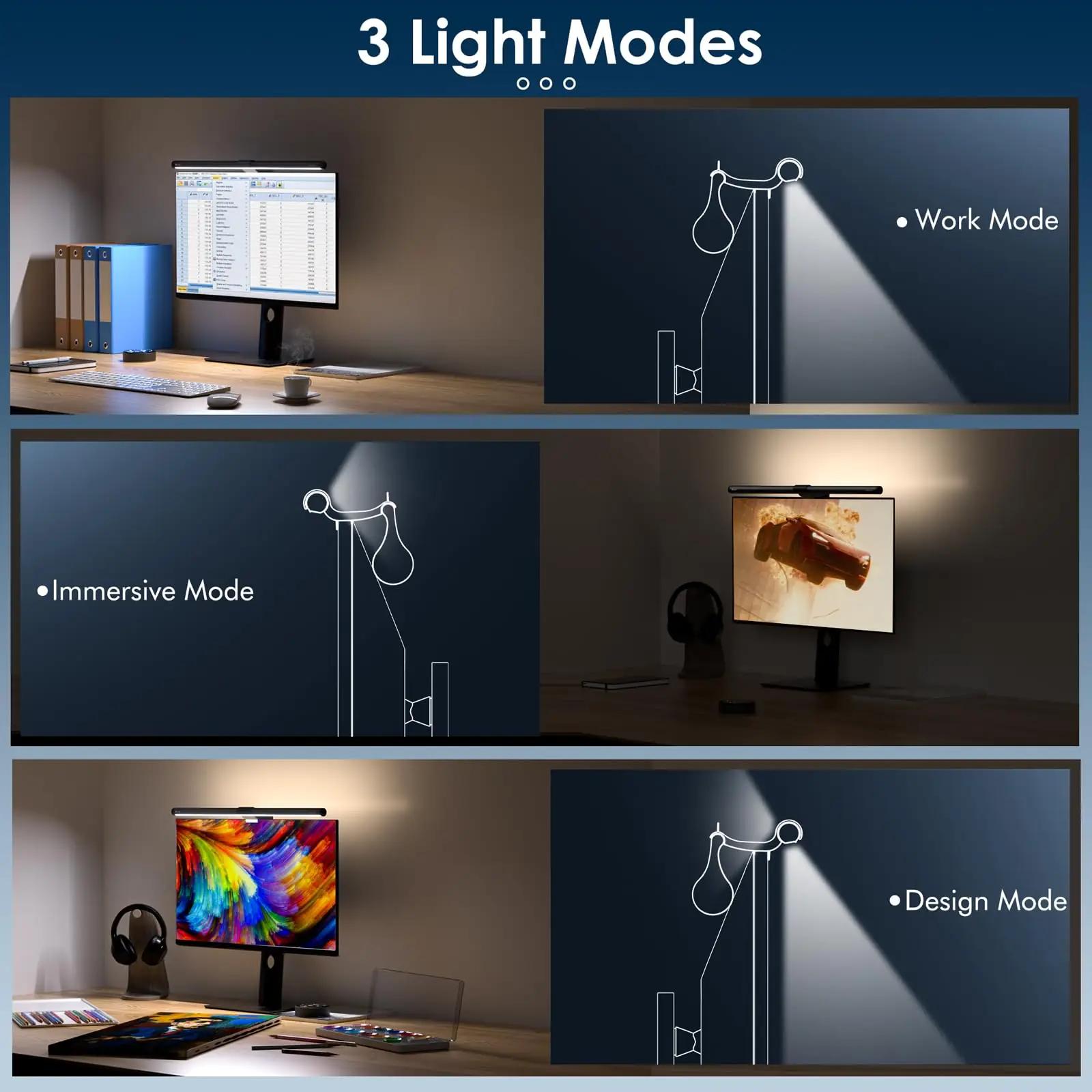 Quntis LED-monitorilamp 40 cm – silmakaitse ja taustvalgus – pakend ja tarvikud