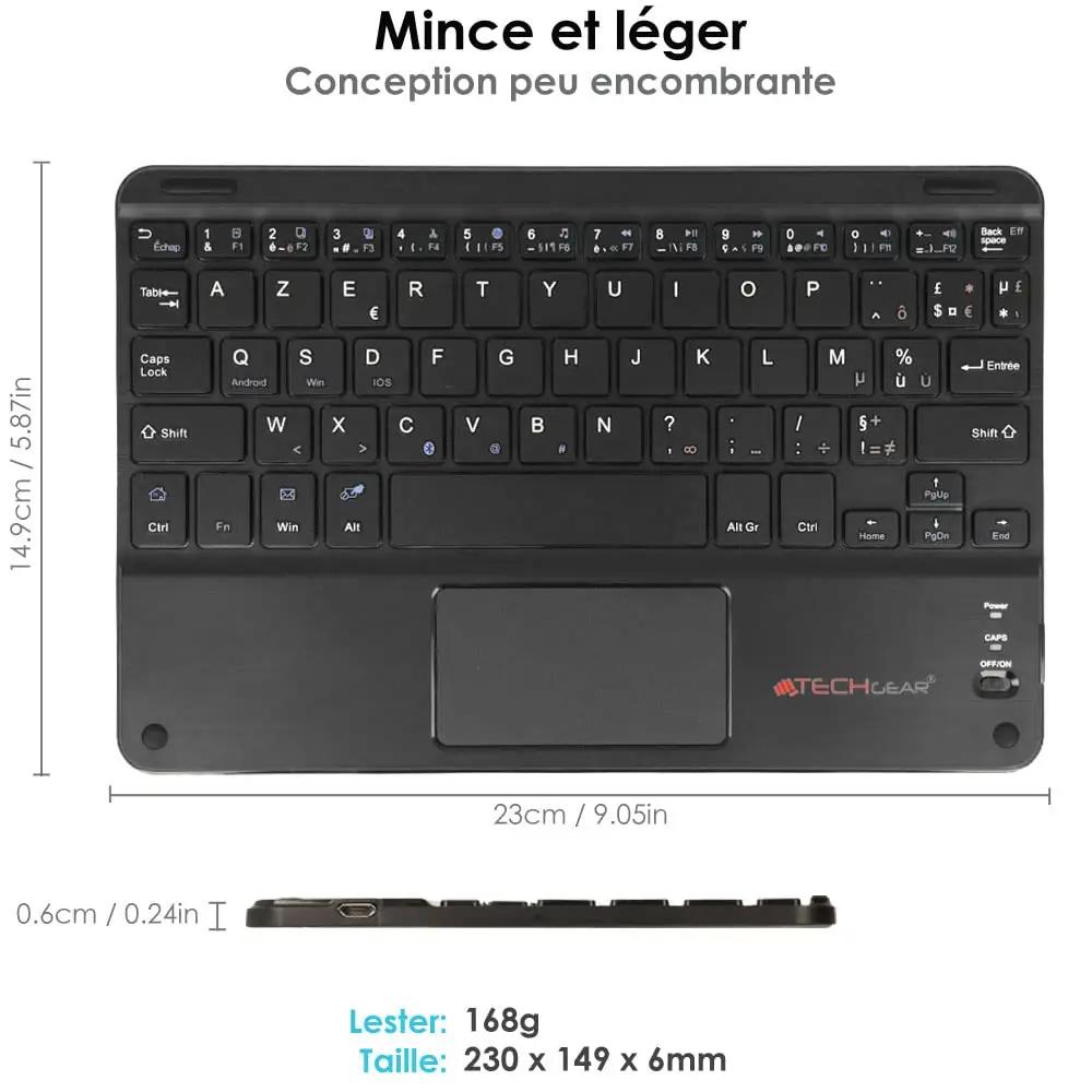 TECHGEAR kerge ABS-klaviatuur koos puuteplaadiga — töö- ja – pilt 7