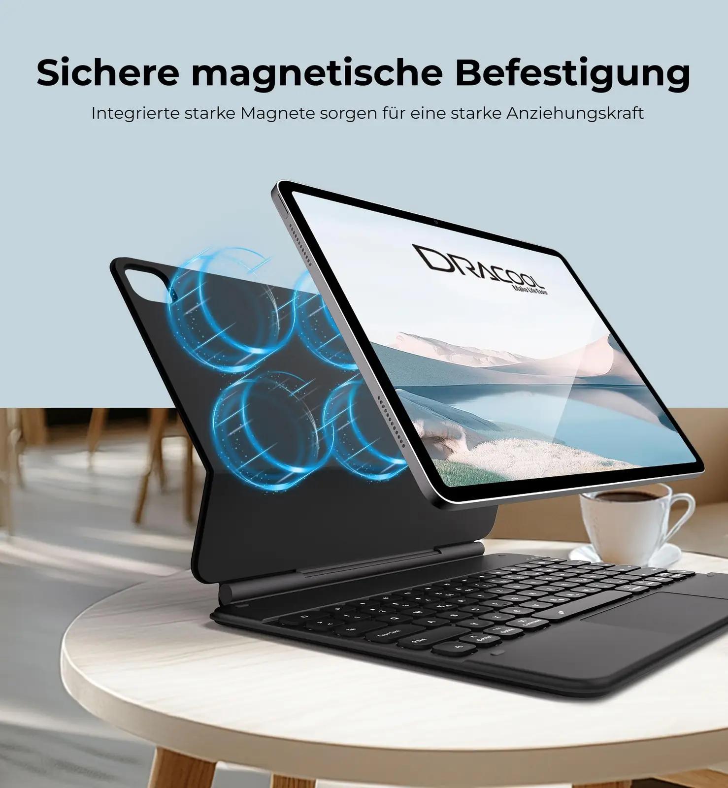 Dracool must kaitsev klaviatuurümbris iPad Air 13″ – pakend ja tarvikud