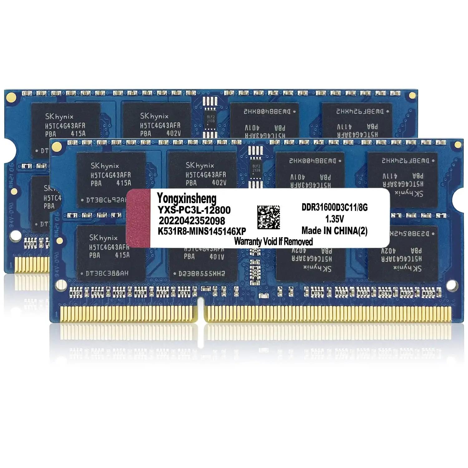 Yongxinsheng 16GB sülearvuti RAM kit — kiire 1600MHz mälulahendus