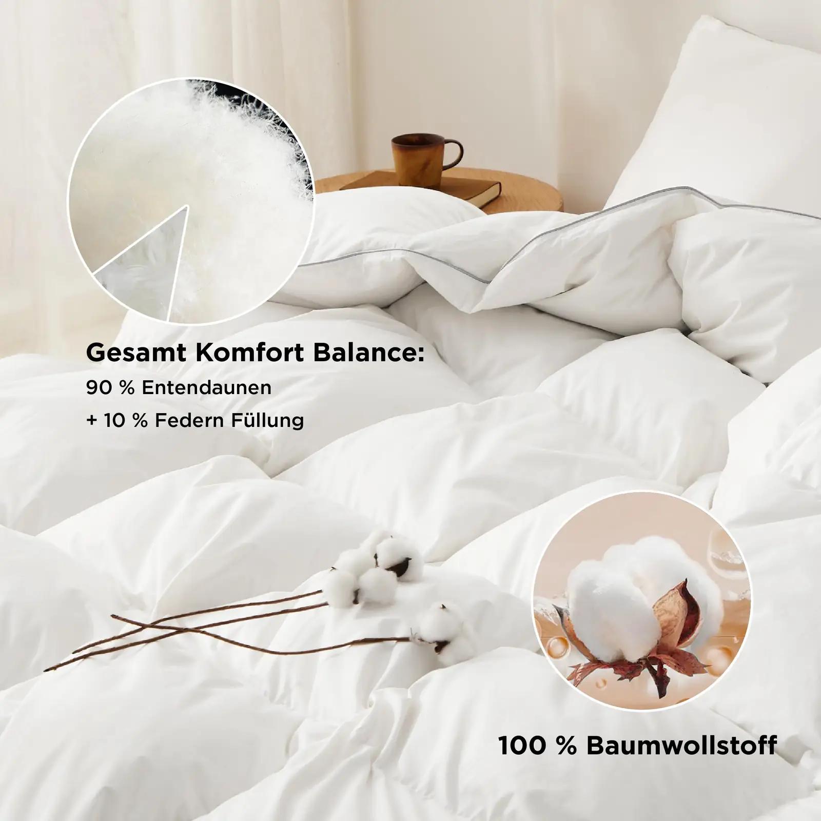 BEDSURE soe puuvillane suletekki 135×200 – talvekülma vastu – lisavaade