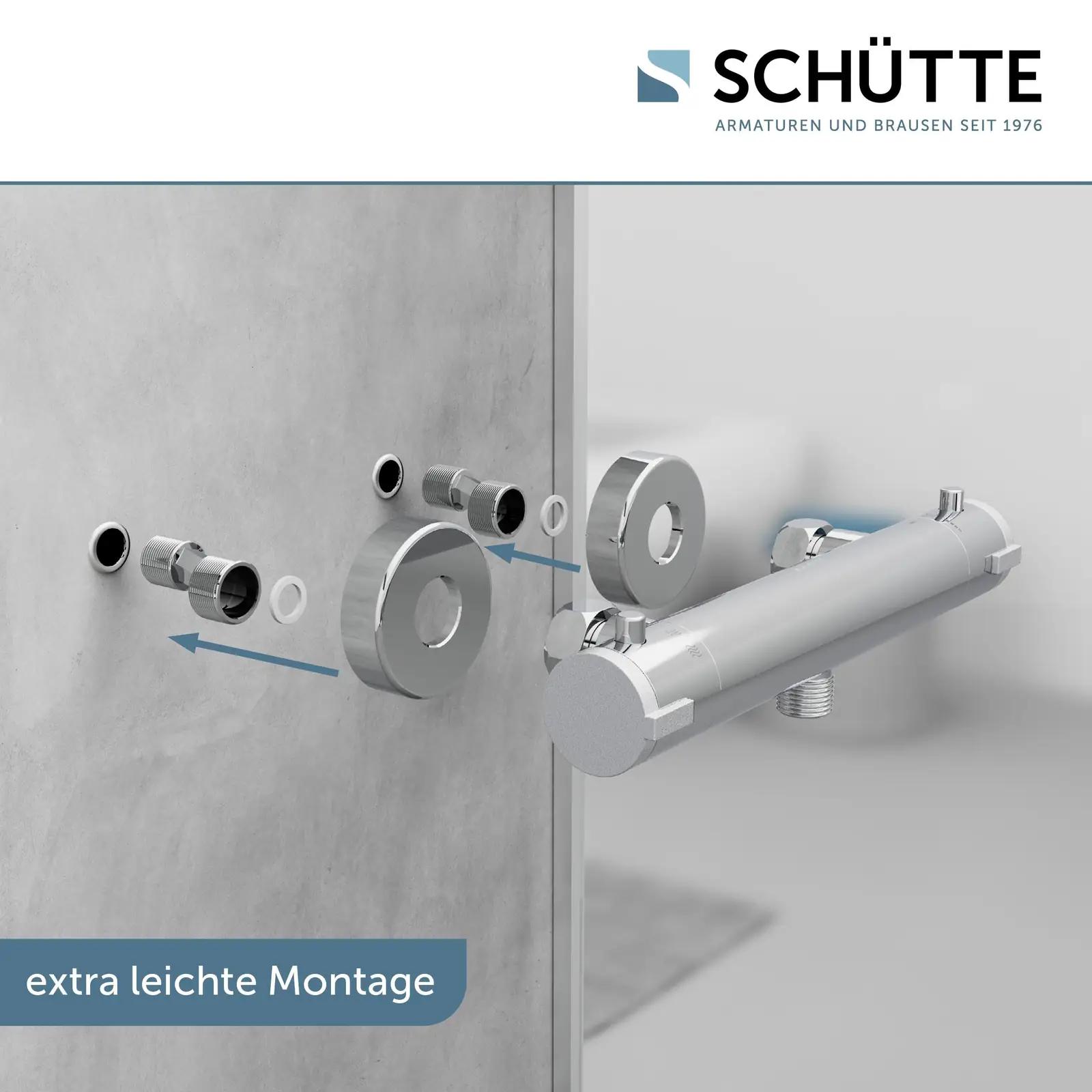 Schütte 52465 dušši- ja vannisegistid – detailne lähivaade