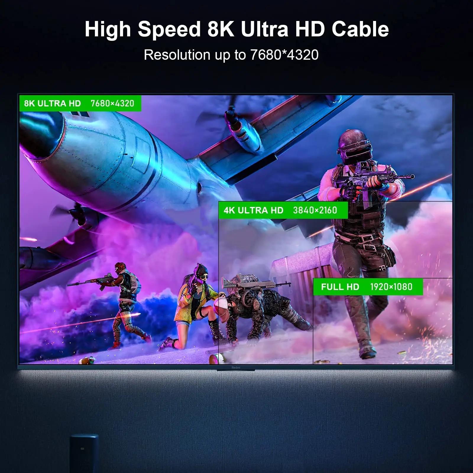 FIBBR kuldne 15 m klaaskiust HDMI – pikk ja kiire ühendus – pilt 6