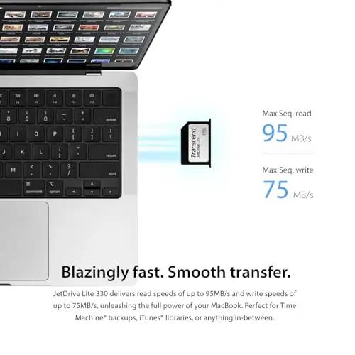 Transcend sisemine 512GB laienduskaart MacBook Pro jaoks – pakend ja tarvikud