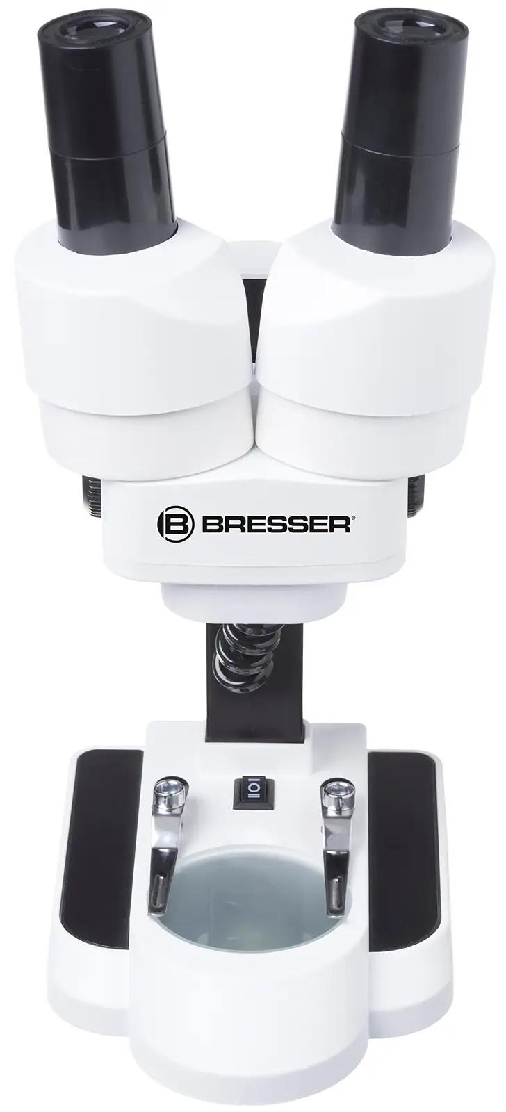 Bresser Junior valge lapse mikroskoop – 20x ja 50x suum – detailne vaade