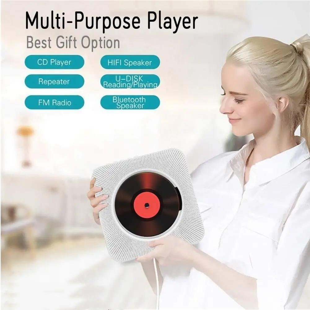 Adirigo valge mitmekülgne kaasaskantav CD-mängija HiFi-heliga – pilt 7