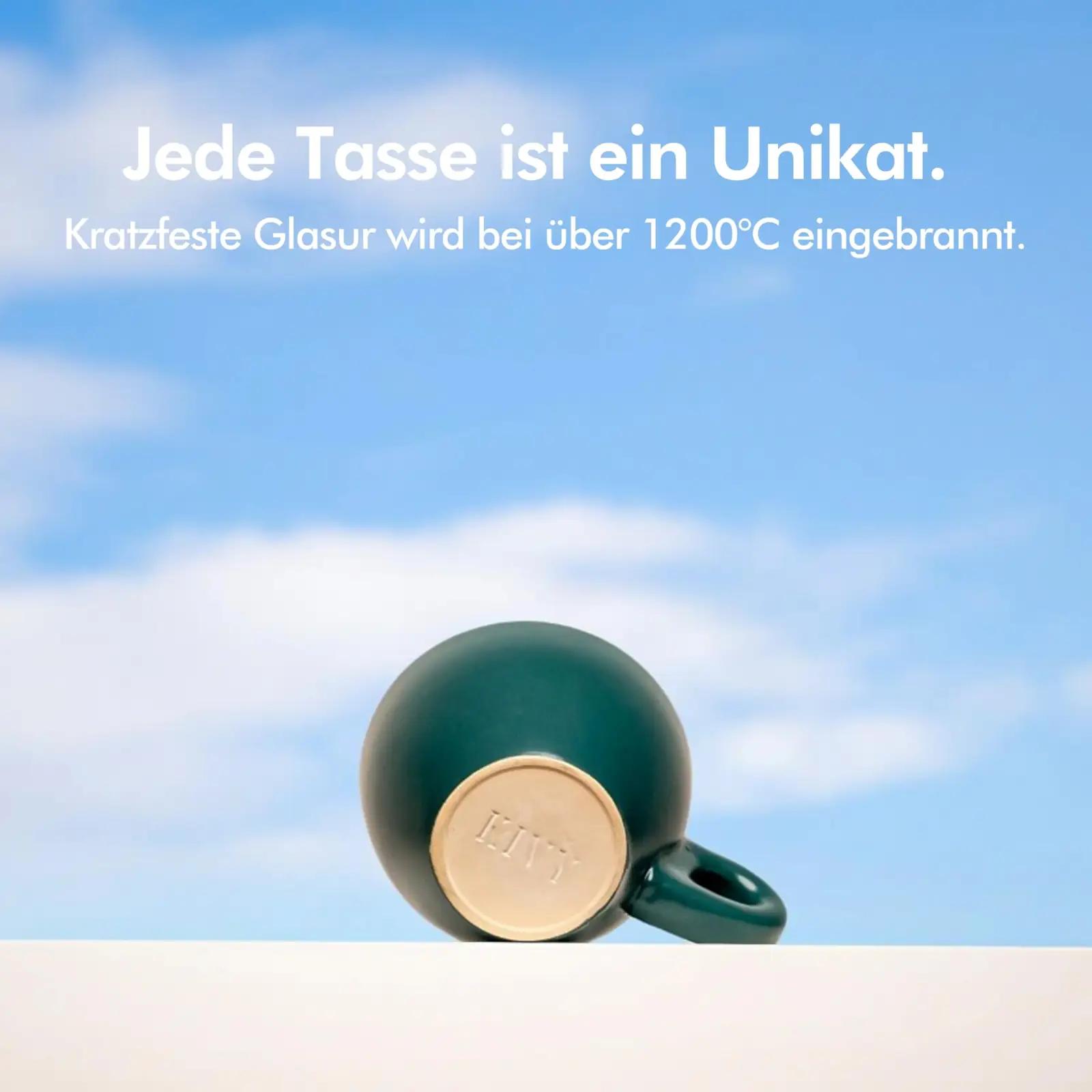KIVY keraamiline cappuccino-tasside komplekt — paks sein – pilt 8