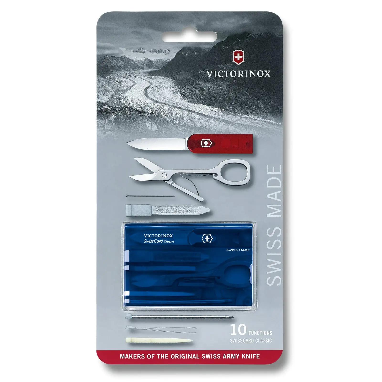 Victorinox sinine Swiss Card Classic – kompaktne multitööriist – lisavaade