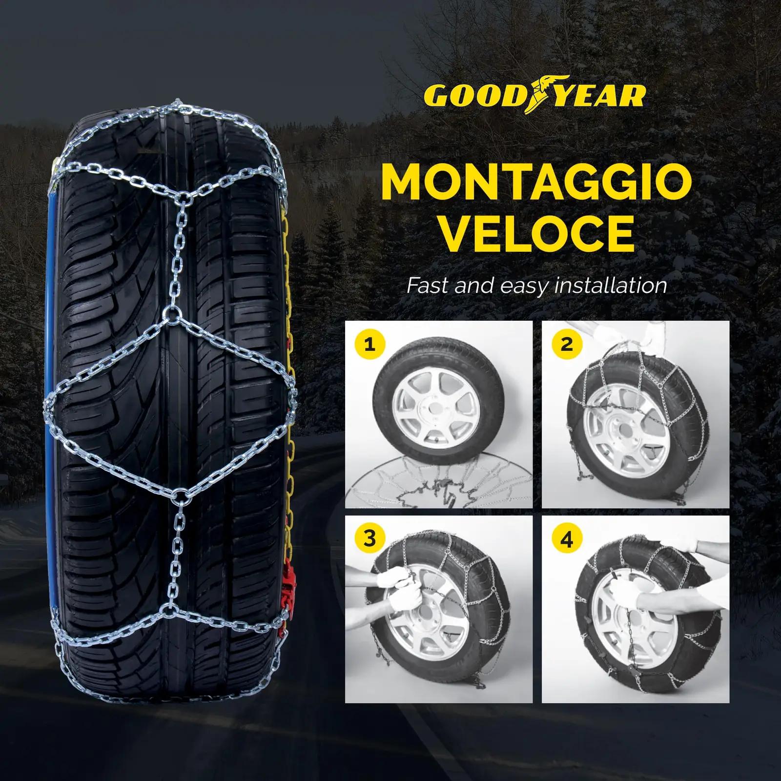 Goodyear talvine ATV-lumevõrk – vastupidav ABS ja suurus 130 – pilt 6