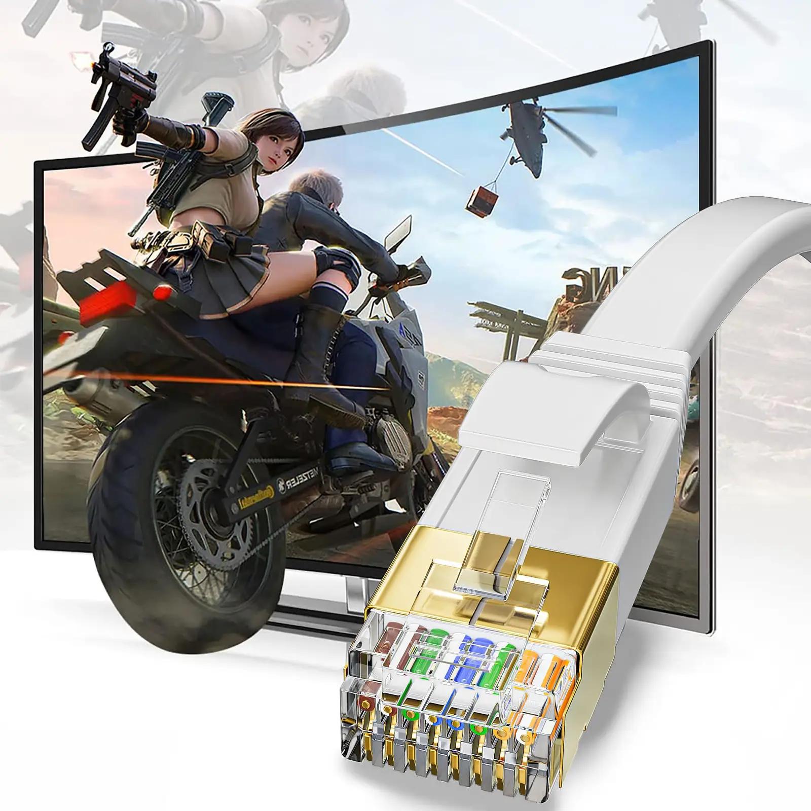 MEIPEK Cat7 kaabel 50 m – kõrge kiiruse ja painduvusega – kasutusnäide