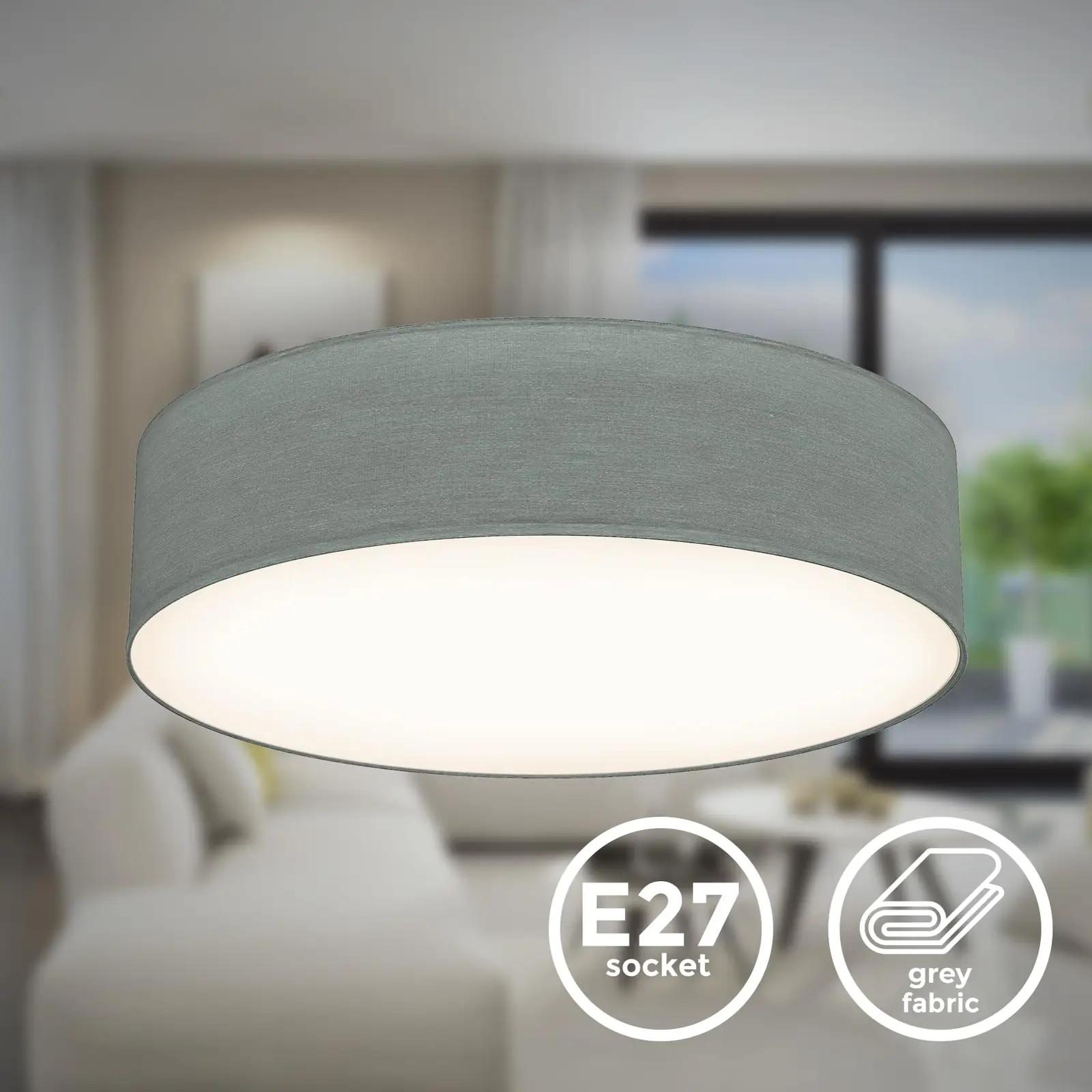 B.K.Licht hall tekstiillae-lamp 38 cm – stiilne elutoa valgustus – pakend ja tarvikud