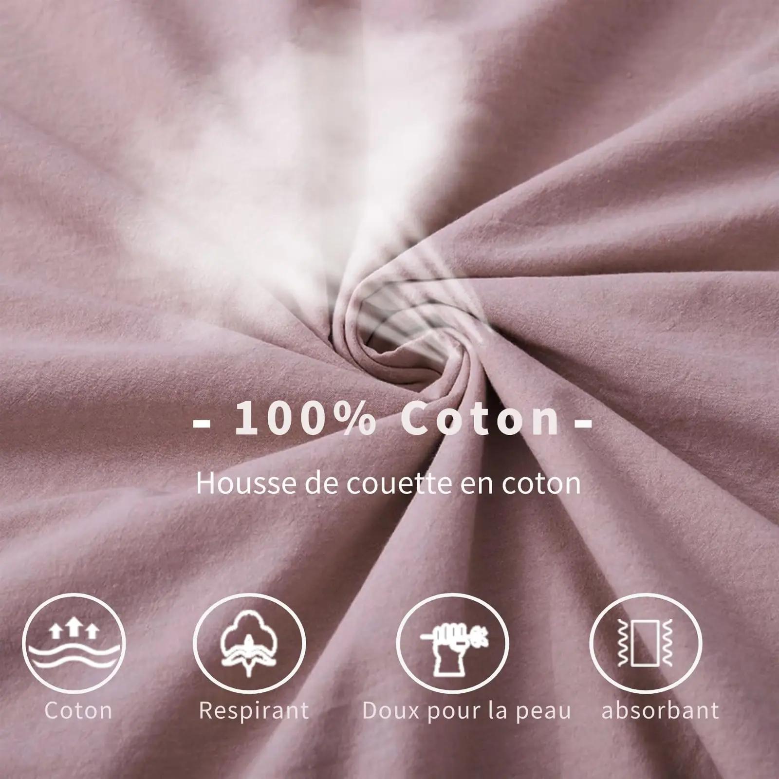 Gezu puuvillane voodipesukomplekt 140×200 cm — naturaalne ja – lisavaade