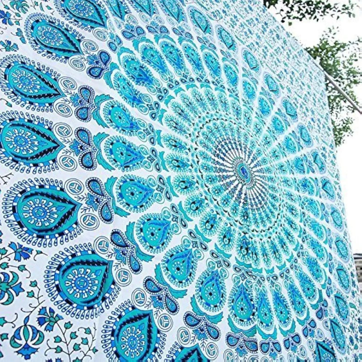 Bless International puuvillane peacock seinavaip – boho dekor