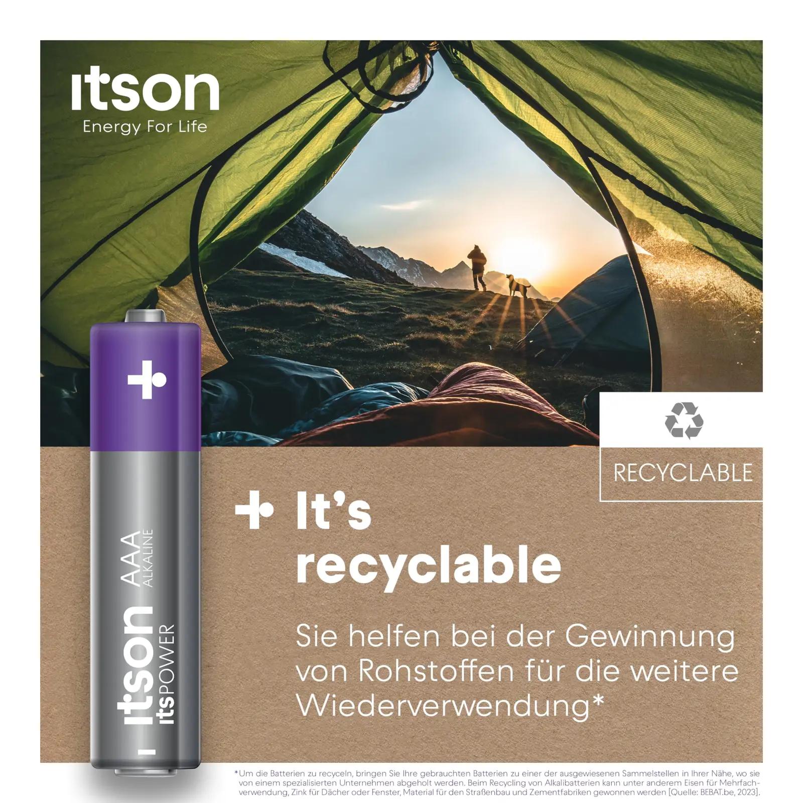 ITSON AAA alkalipatareid — vastupidav kodune energia 8 tk – pilt 8