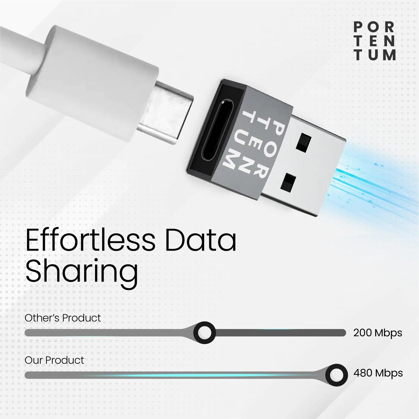 PORTENTUM vastupidav Zink USB‑C adapter – kerge ja kompaktne – pilt 7