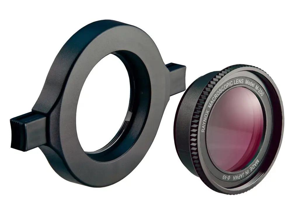 Raynox DCR-250 objektiivi tarvikud – toote esivaade