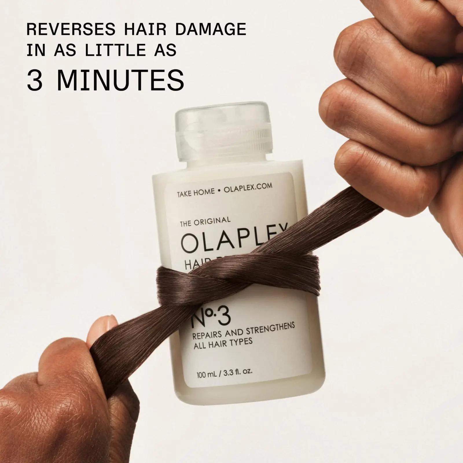 Olaplex taastav No.3 haarkur 250 ml – tugevam juuksekiud – kasutusnäide