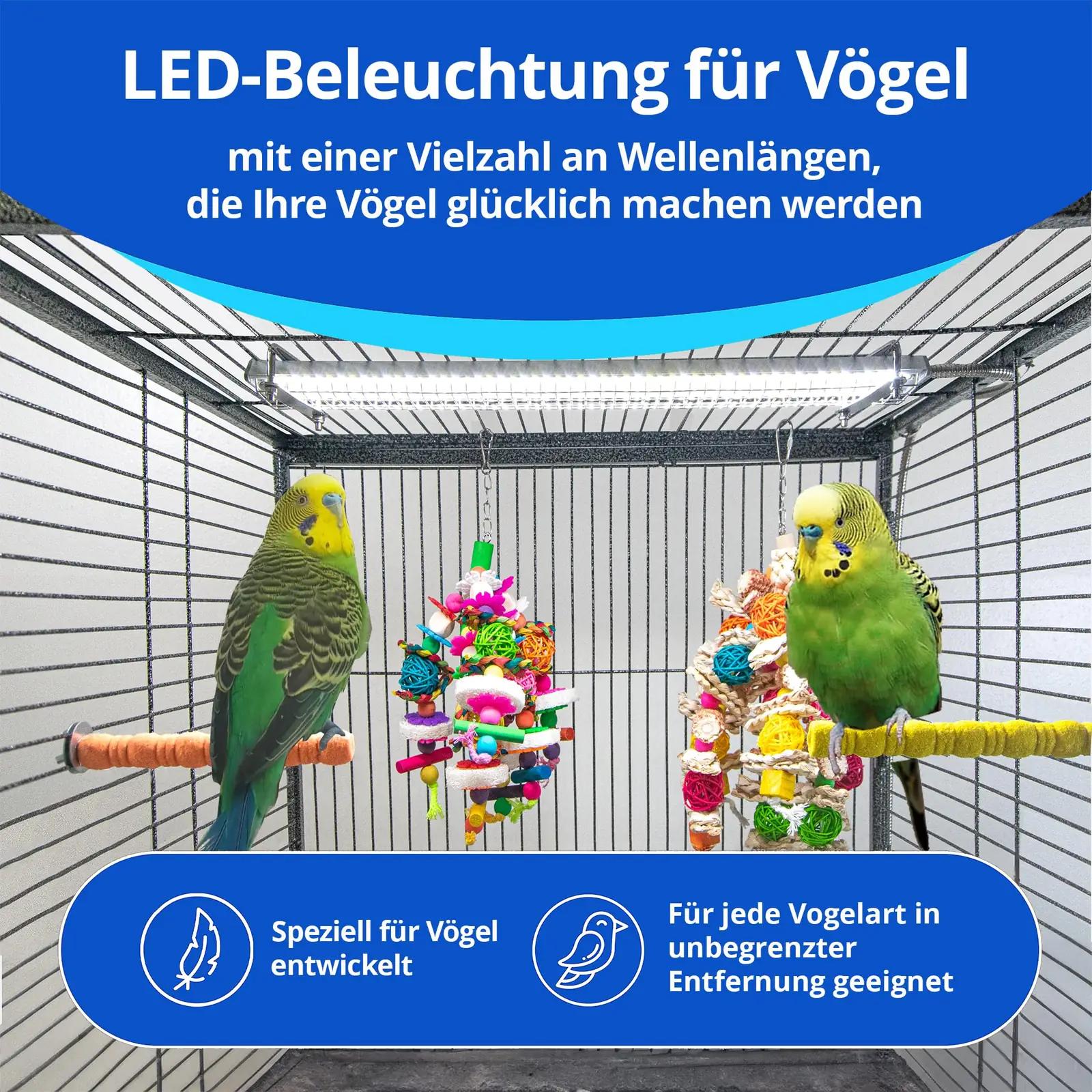 M&M Cage Company täisspektriline linnutuli – aluminium, 25 cm – detailne vaade