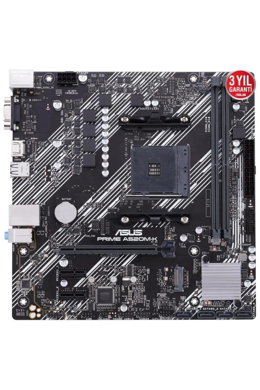 ASUS emaplaat A520M-K micro-ATX — stabiilne ja kompaktne alus – lisavaade