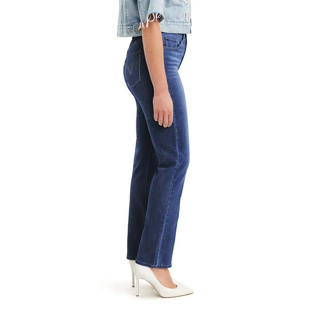 Levi’s klassikalised teksad – mugav cotton straight stiil – detailne vaade