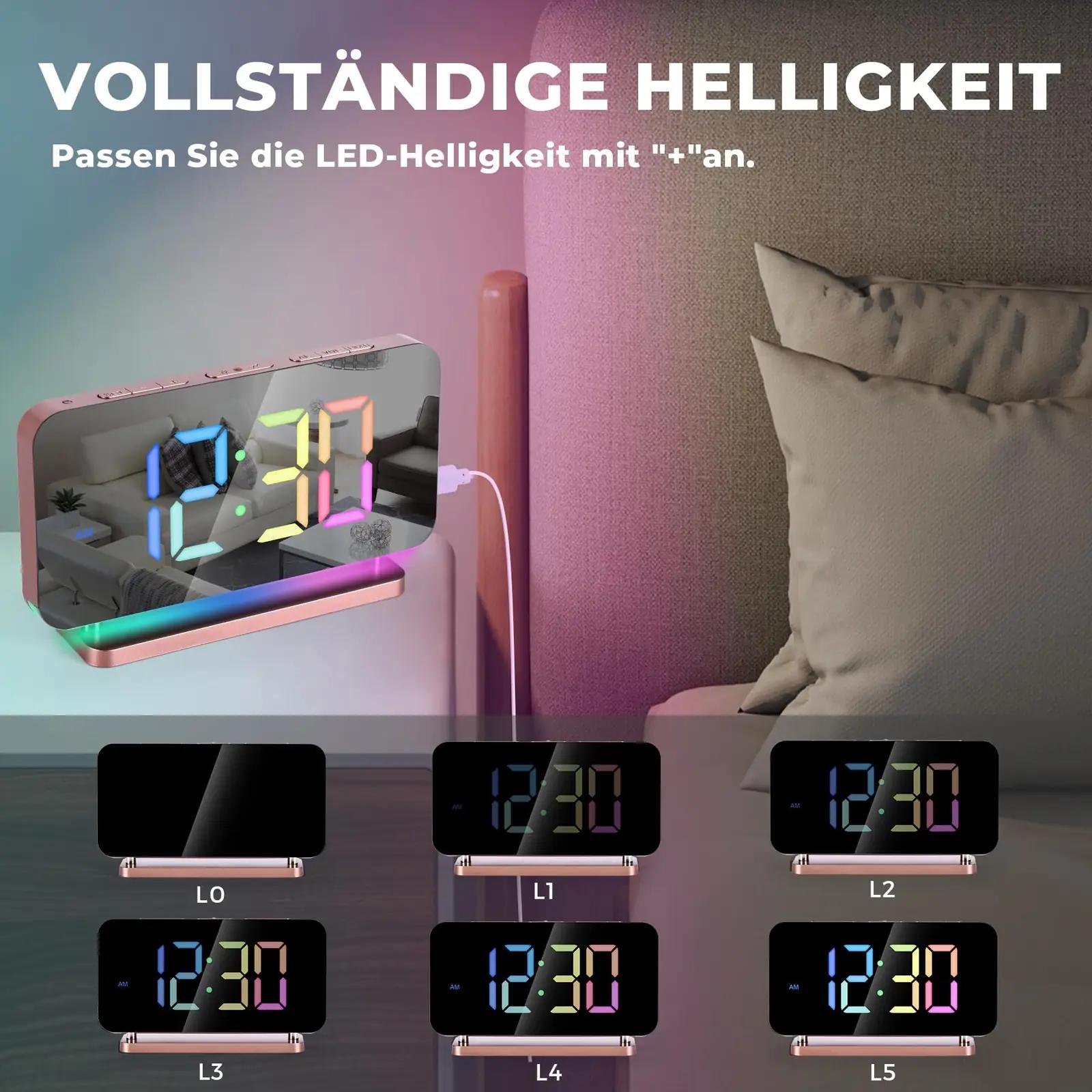 SZELAM peegelkell LED-valgusega — modernne öövaht ja kingiidee – kasutusnäide