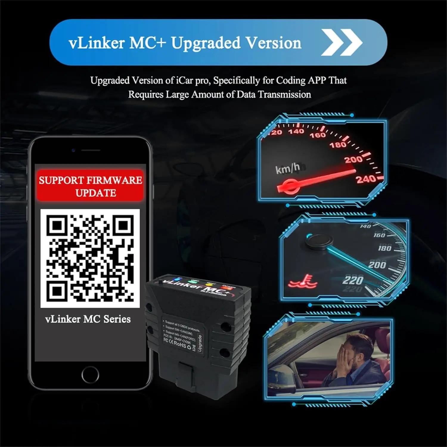 vLinker MC+ vastupidav ABS OBD-II diagnostikaseade auto jaoks – pilt 7