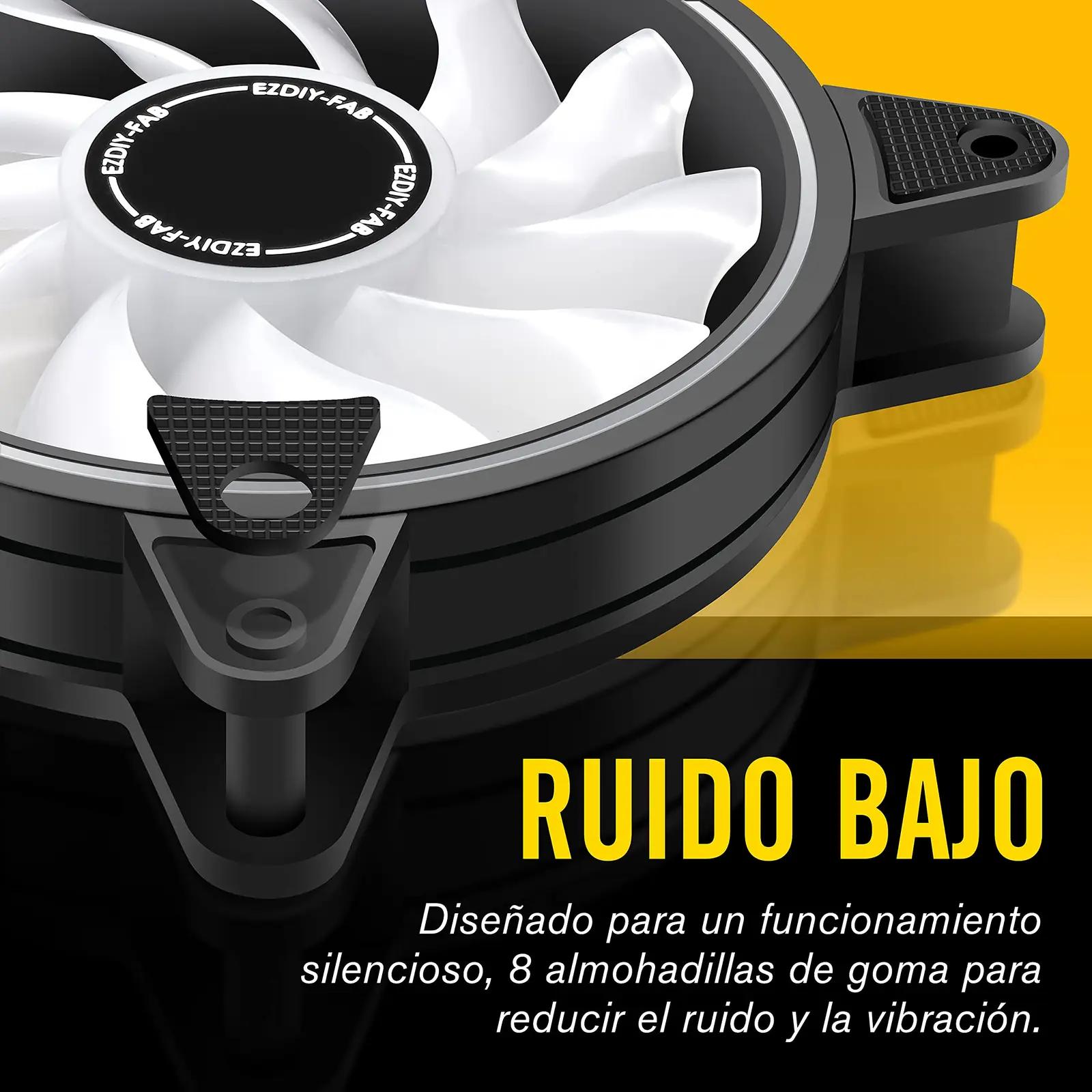 EZDIY-FAB RGB 120mm ventilaatorid – vaikne jahutus ja stiil – kasutusnäide