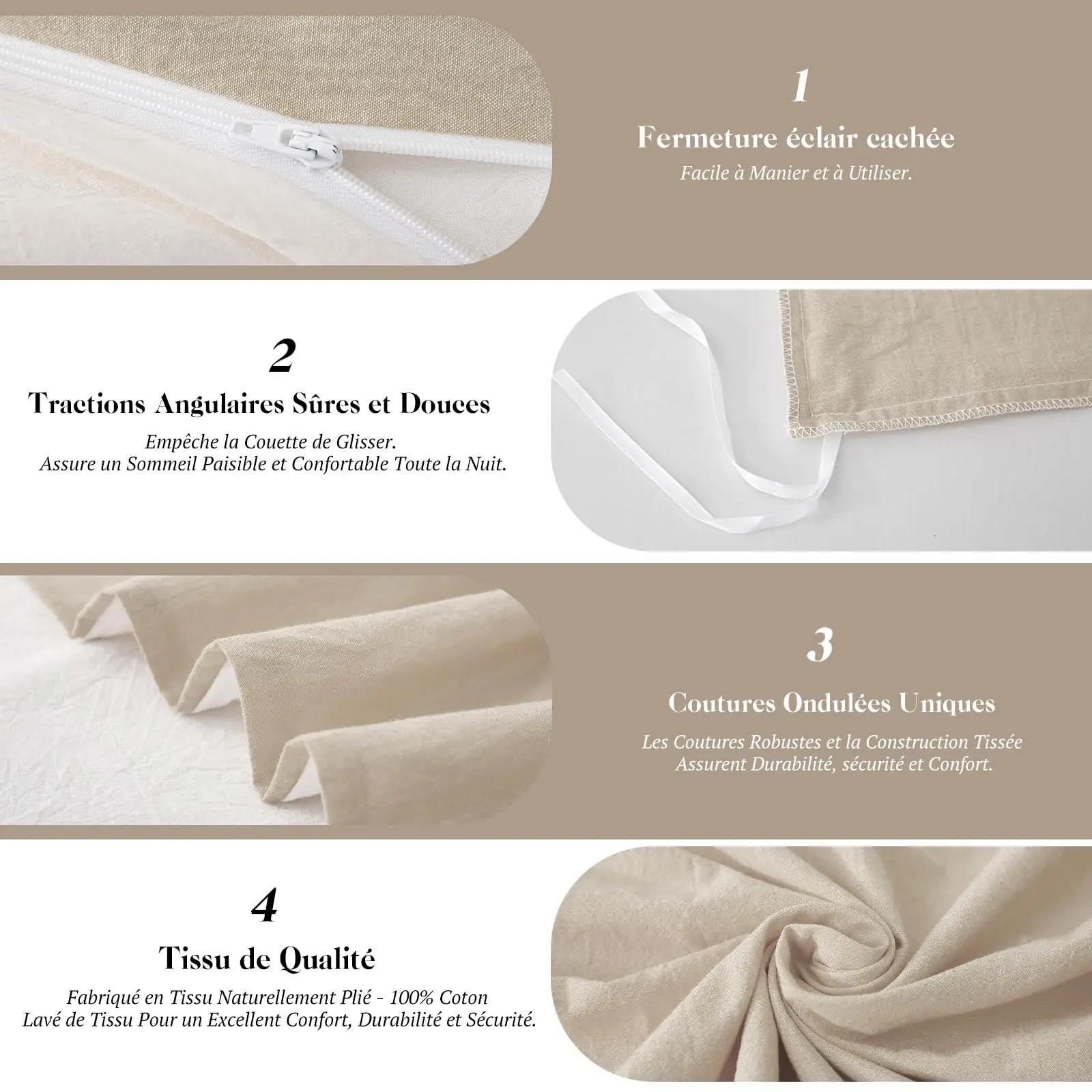 SOULFUL puuvillane voodipesu – soe kamelibeige komplekt – pilt 6