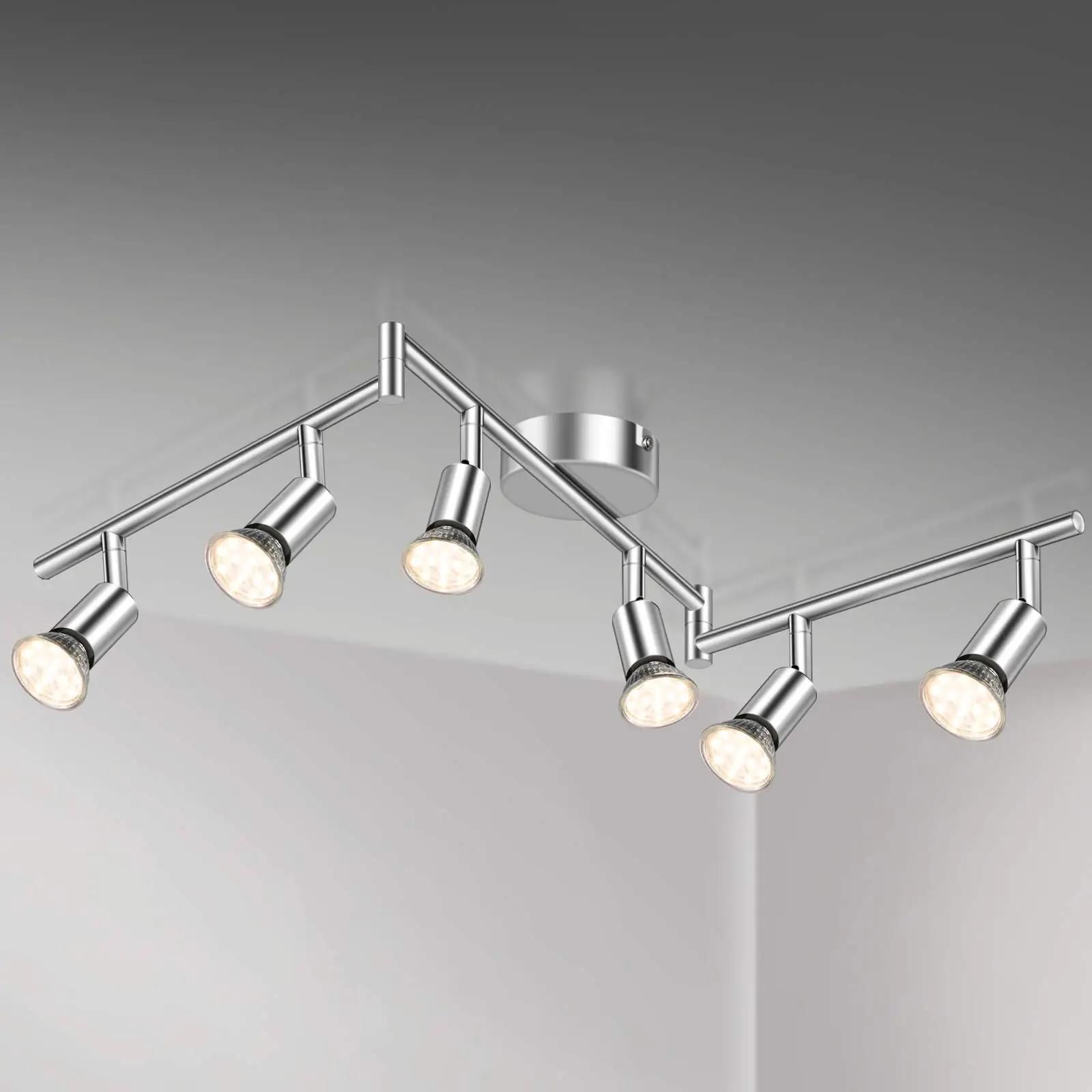 Defurhome modernne 6-pliidine metalllaelamp – sobib kööki