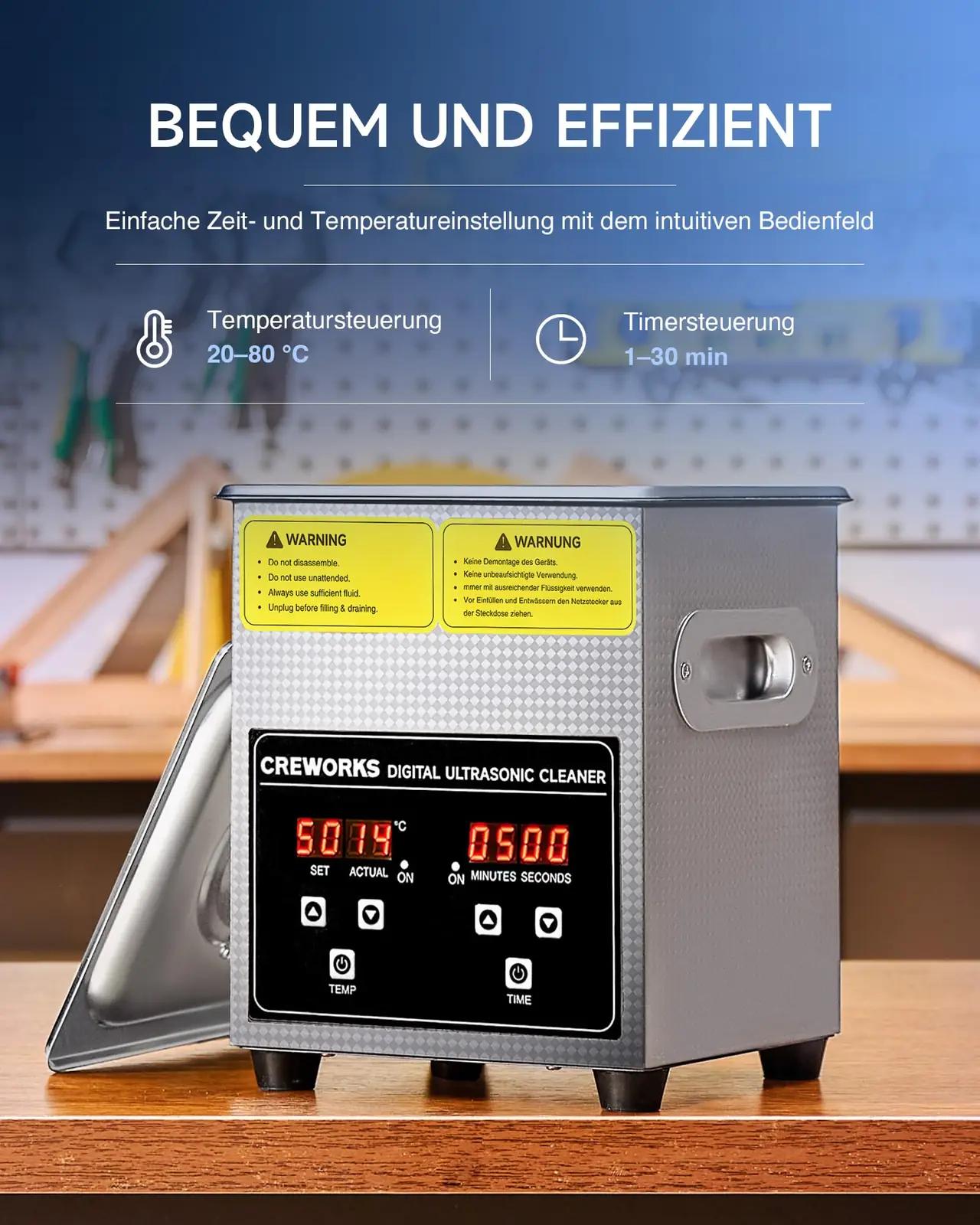CREWORKS tõhus 2L ultrahelipesur – hooldus ja sära – pilt 6