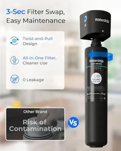 Waterdrop allika-veefiltriga WD-15UA — pikk tööiga ja puhas vesi – pilt 10